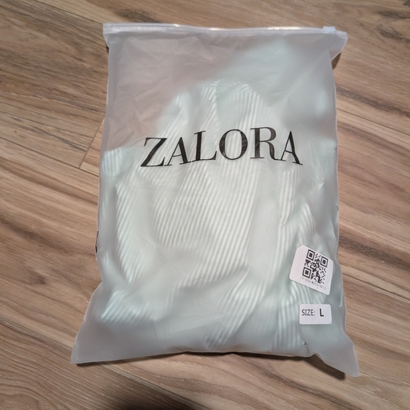 Striped Green Women's Pajama Set - Picture 2 of 2